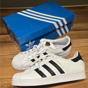 ADIDAS SUPERSTAR W  Shoes Cloud White/Core Black- C77153 Shell Toe Size US 7